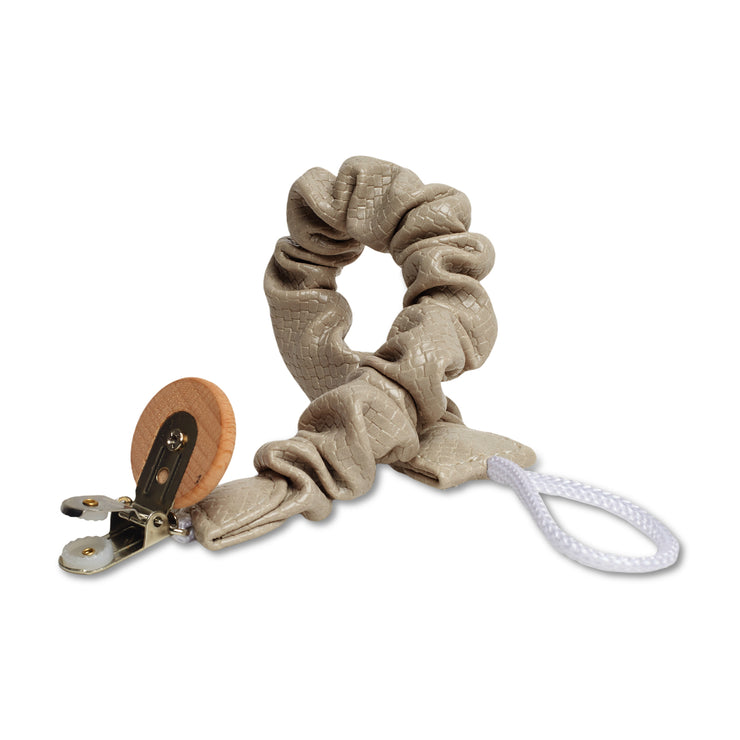 Ministry of Milk® Twine Pacifier Clip Taupe